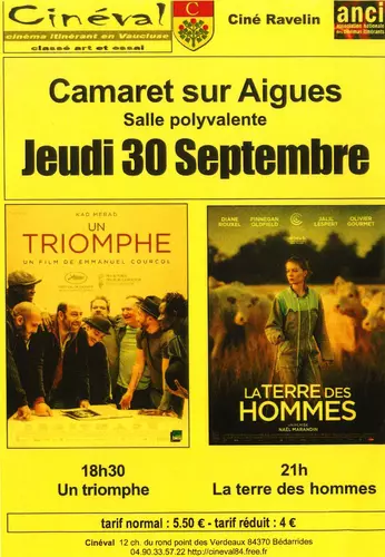 Prochaines séances de cinéma ce jeudi 30 septembre 2021