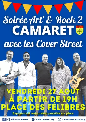 Soirée « Art' & Rock 2 » à Camaret le vendredi 27 août à partir de 19h00