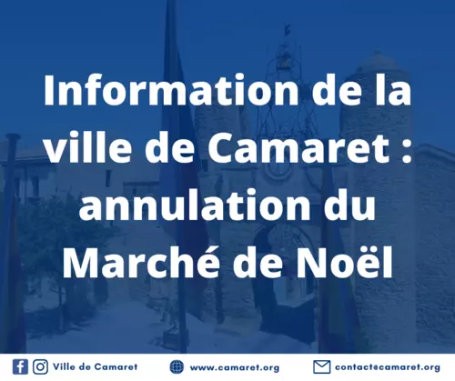 Annulation du Marché de Noël 2020 de Camaret