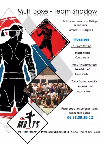 Informations de la MB_Team Shadow, le club de boxe de Camaret