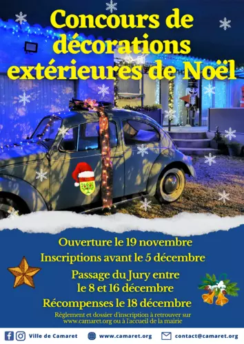 Concours de décorations extérieures de Noël 2021