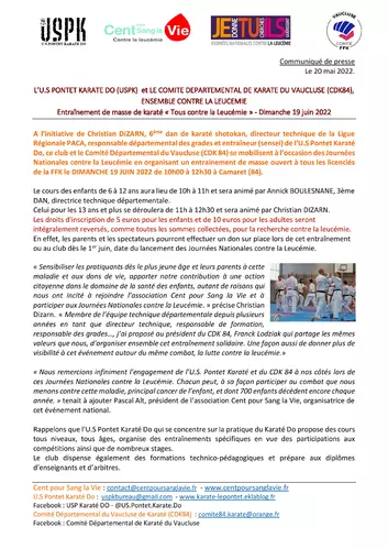 Information du Karaté Club de Camaret