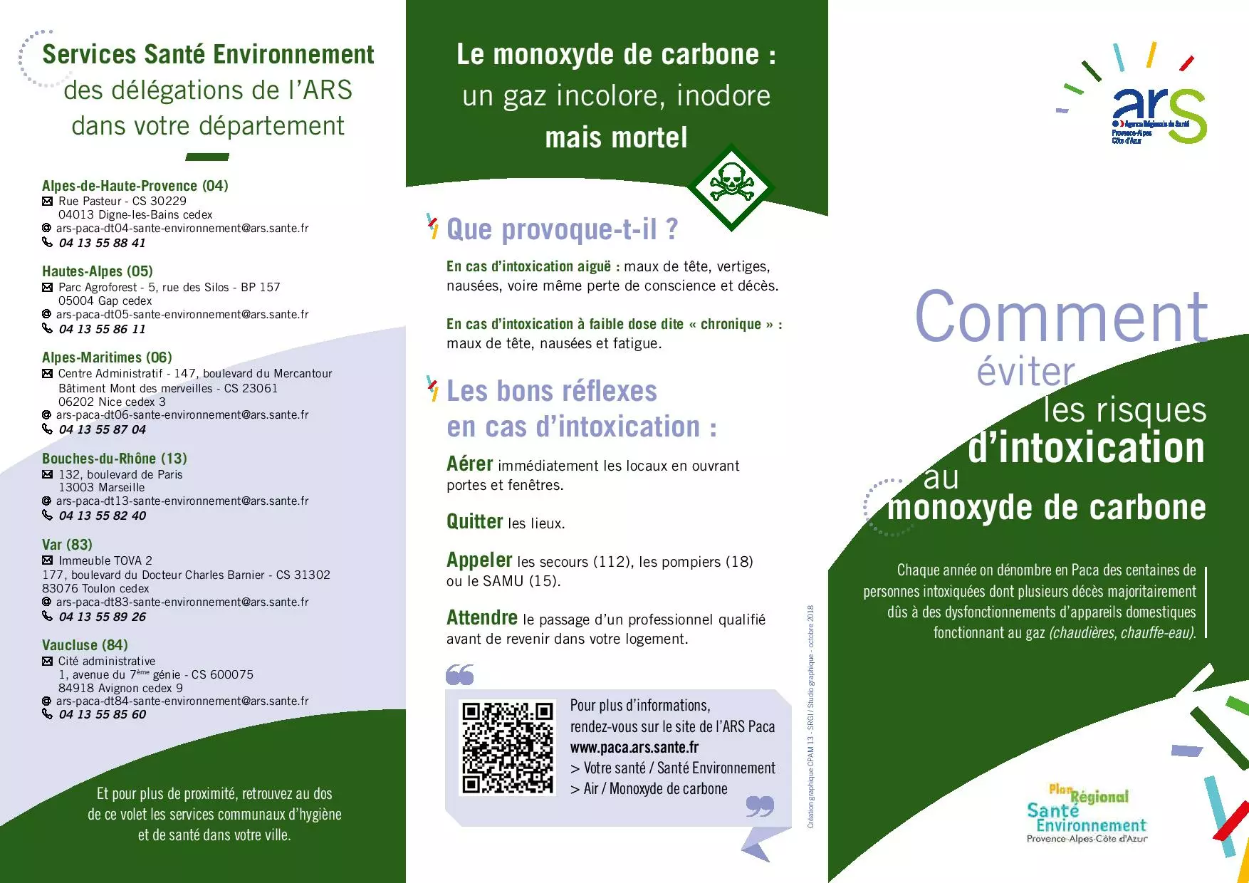 Comment éviter les risques d'intoxication au monoxyde de carbone : communiqué de l'Agence régionale de santé Paca