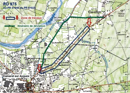 TRAVAUX ROUTE DE TRAVAILLAN