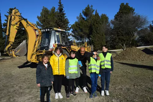 Top départ pour les travaux du parcours sportif aux jardins de l'Aygues