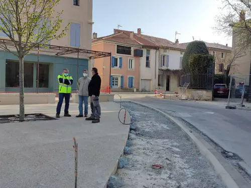 Suite des travaux du chantier d'entrée de ville