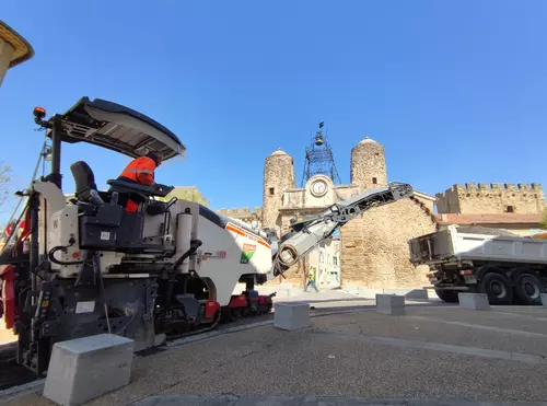 Suite des travaux du chantier d'entrée de ville