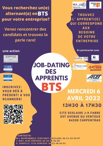 Job-dating des apprentis 2022 - Spécial BTS - Inscriptions