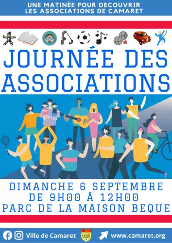 Journée des associations : dimanche 6 septembre 2020 de 9h00 à 12h00