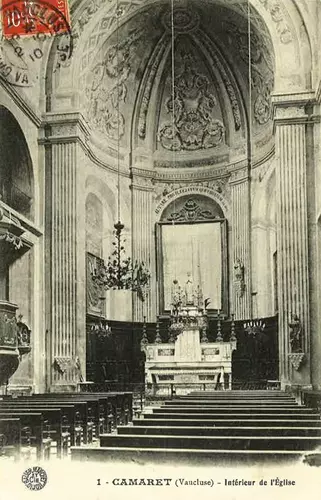 Camaret d'antan : l'intérieur de l'Église Saint Andéol