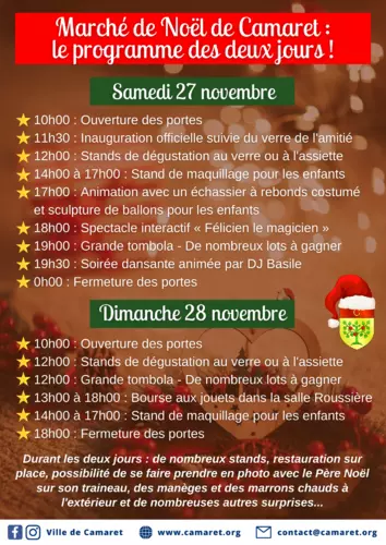 Marché gourmand et artisanal de Noël : J-3 ! Découvrez le programme !