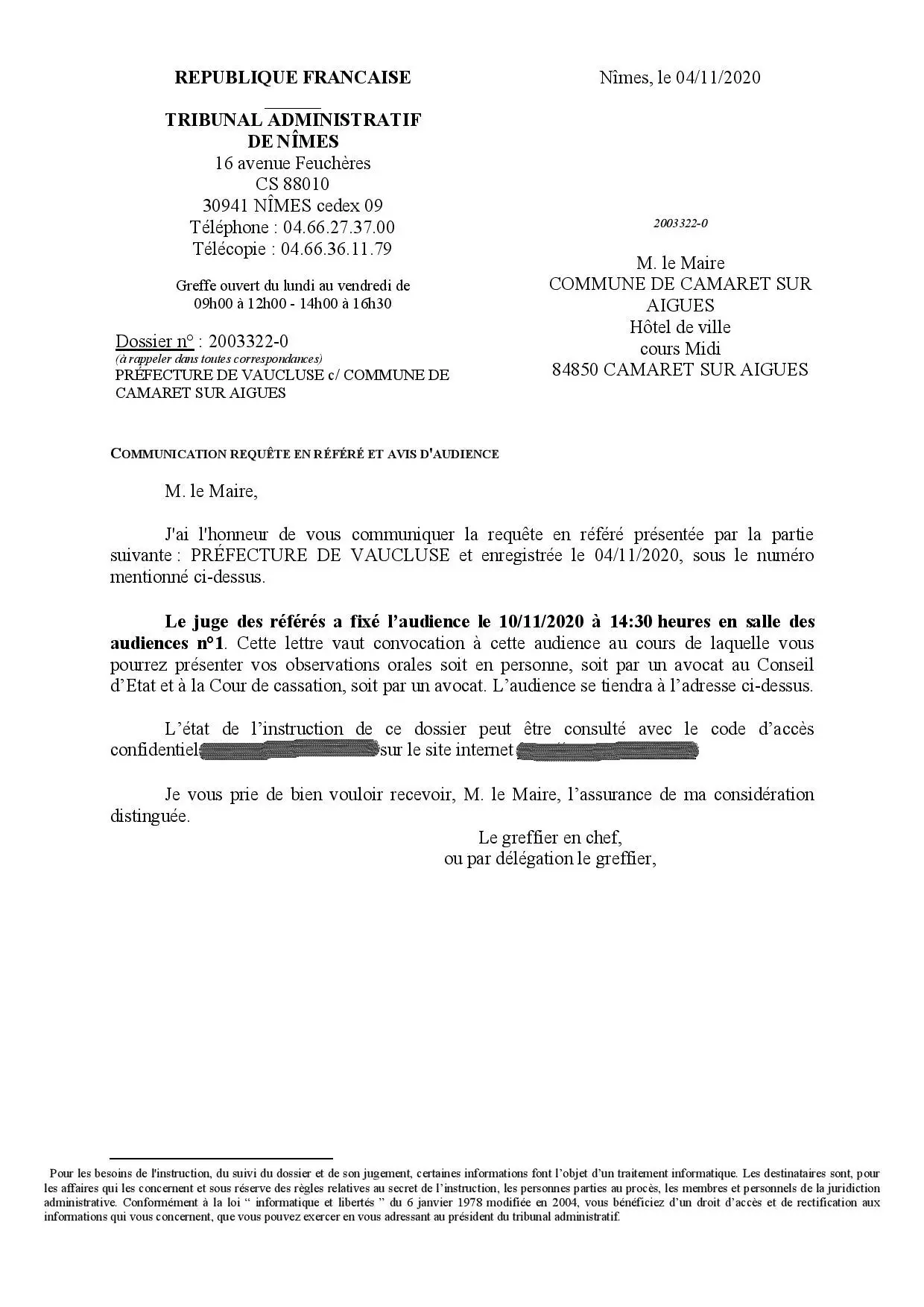 Philippe de Beauregard convoqué devant le tribunal administratif de Nîmes pour avoir maintenu l'arrêté municipal