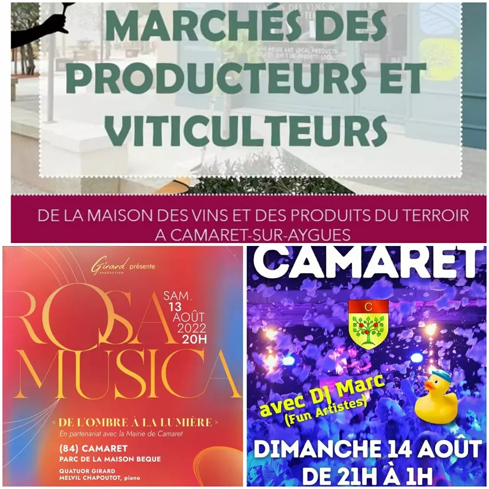 Rappel de votre agenda ce week-end